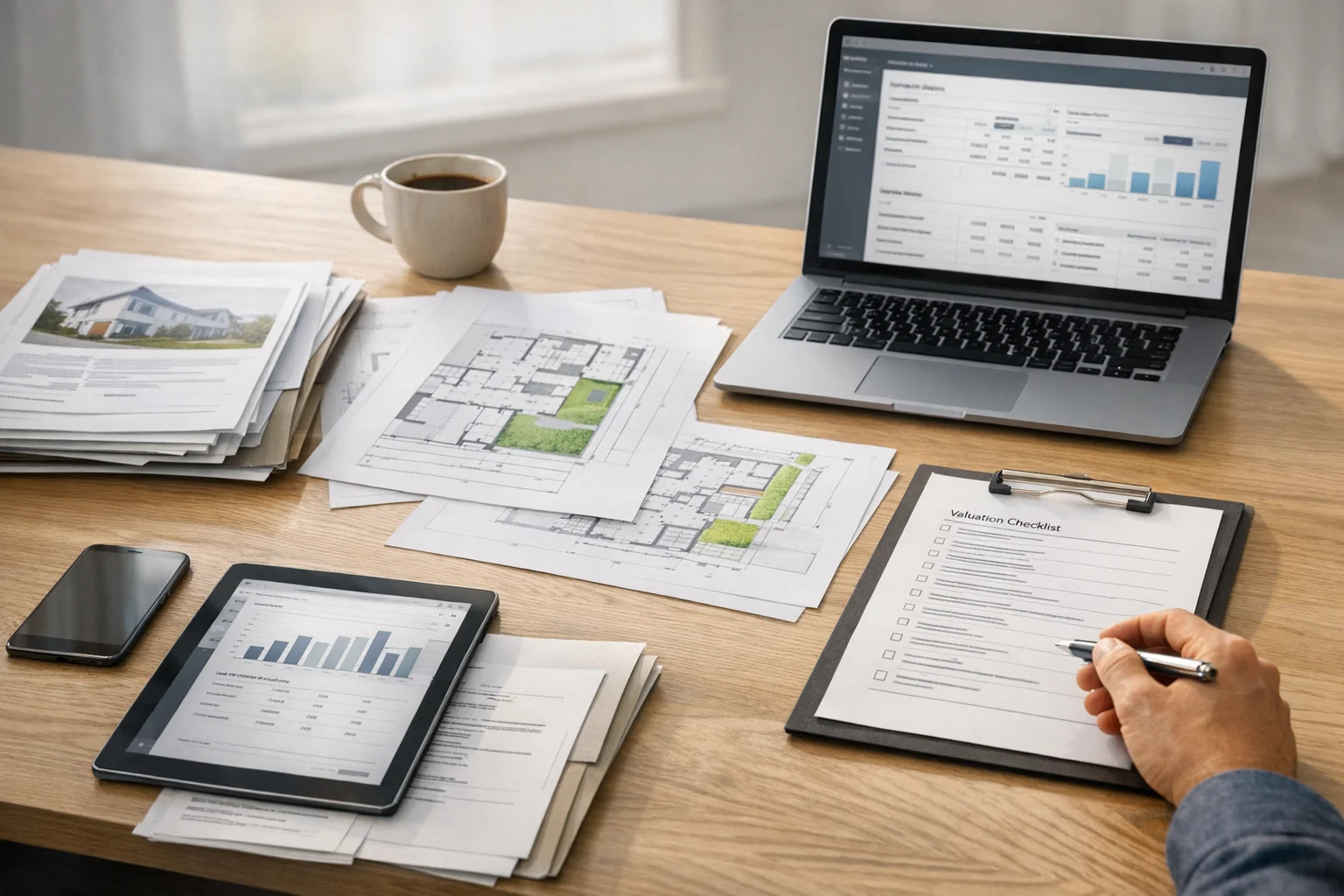 Checklisten-Unterlagen zur Vorbereitung einer Immobilienbewertung