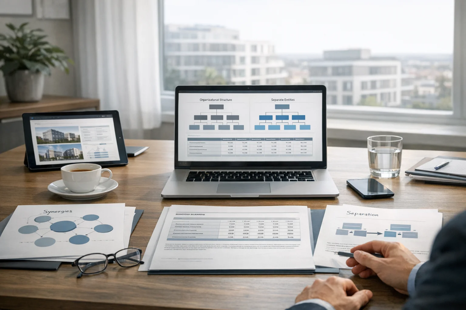 Strukturierte Unterlagen zur Bewertung von Fusionen und Spaltungen